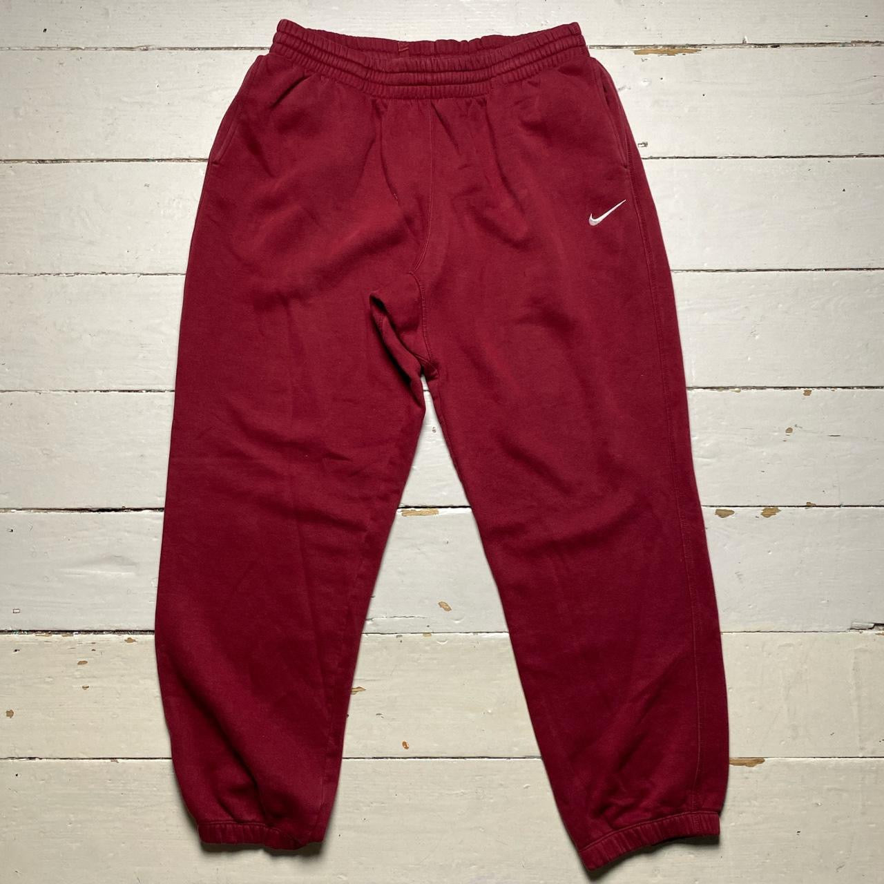 Nike Vintage Swoosh Joggers Burgundy (XXL)