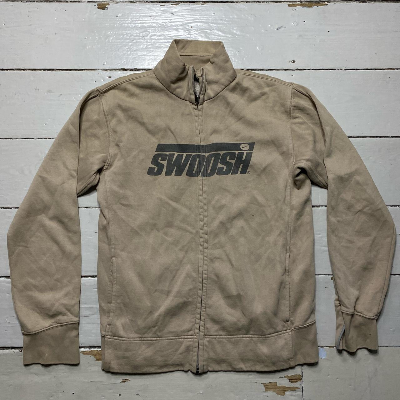 Nike Swoosh Vintage Zip Jumper (Medium)