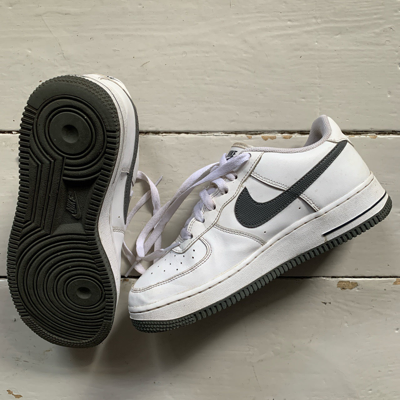 Nike Air Force 1 Grey and White (UK 6)