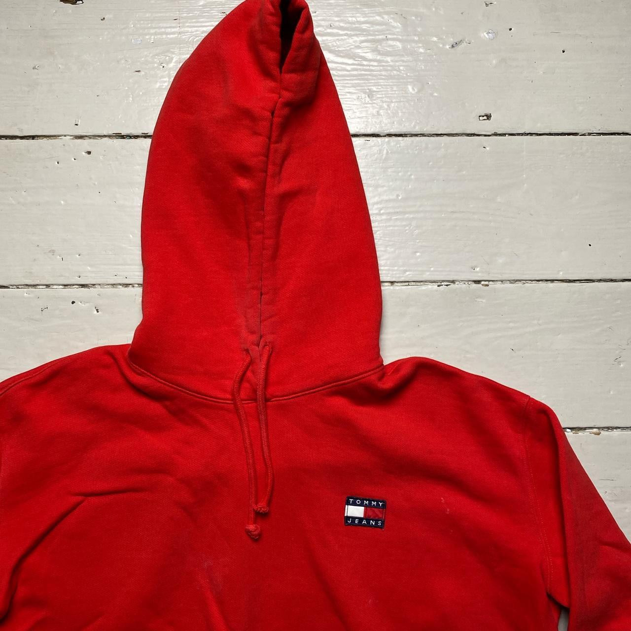 Tommy Hilfiger Cropped Womens Hoodie Red (XL)