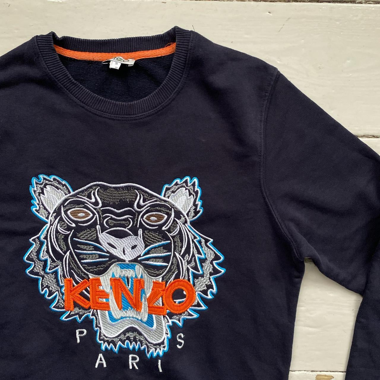 Kenzo Tiger Navy Jumper (Small)