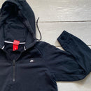 Nike Box Logo Swoosh Black Quarter Zip Jumper (Medium)
