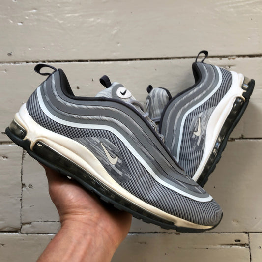 Nike Air Max 97 Silver and White (UK 7.5)
