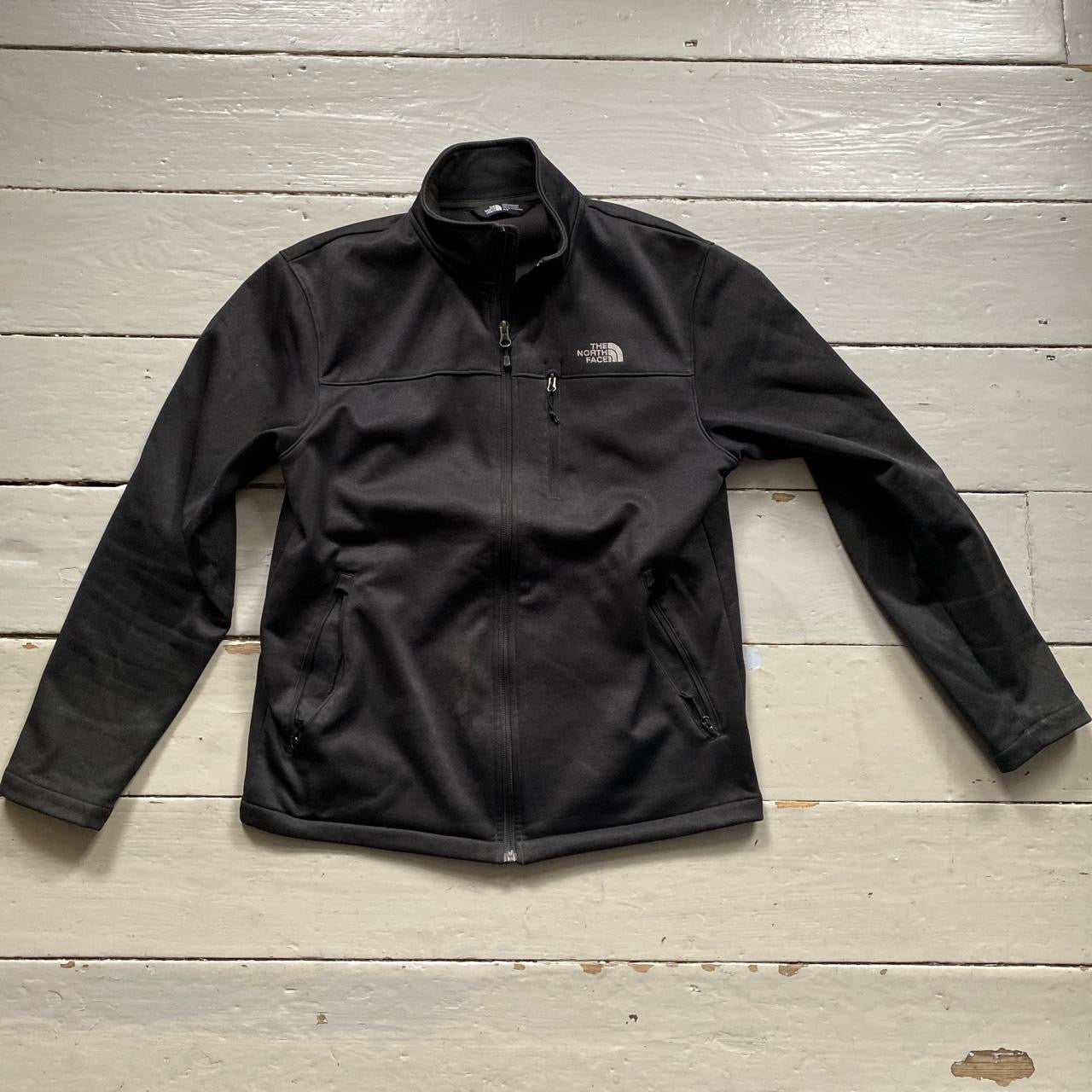 The North Face Black Fleece Zip Up (Medium)