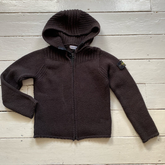 Stone Island Vintage Heavy Wool Hoodie (Small)