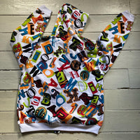 Tough Face Vintage Cartoon Hoodie (XL)