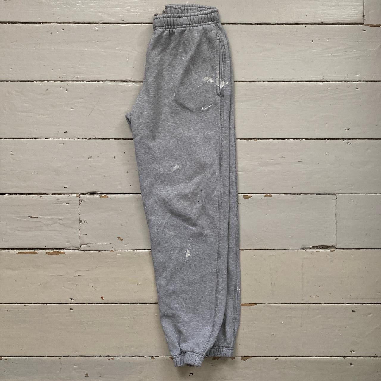 Nike Swoosh Grey Joggers (Small)