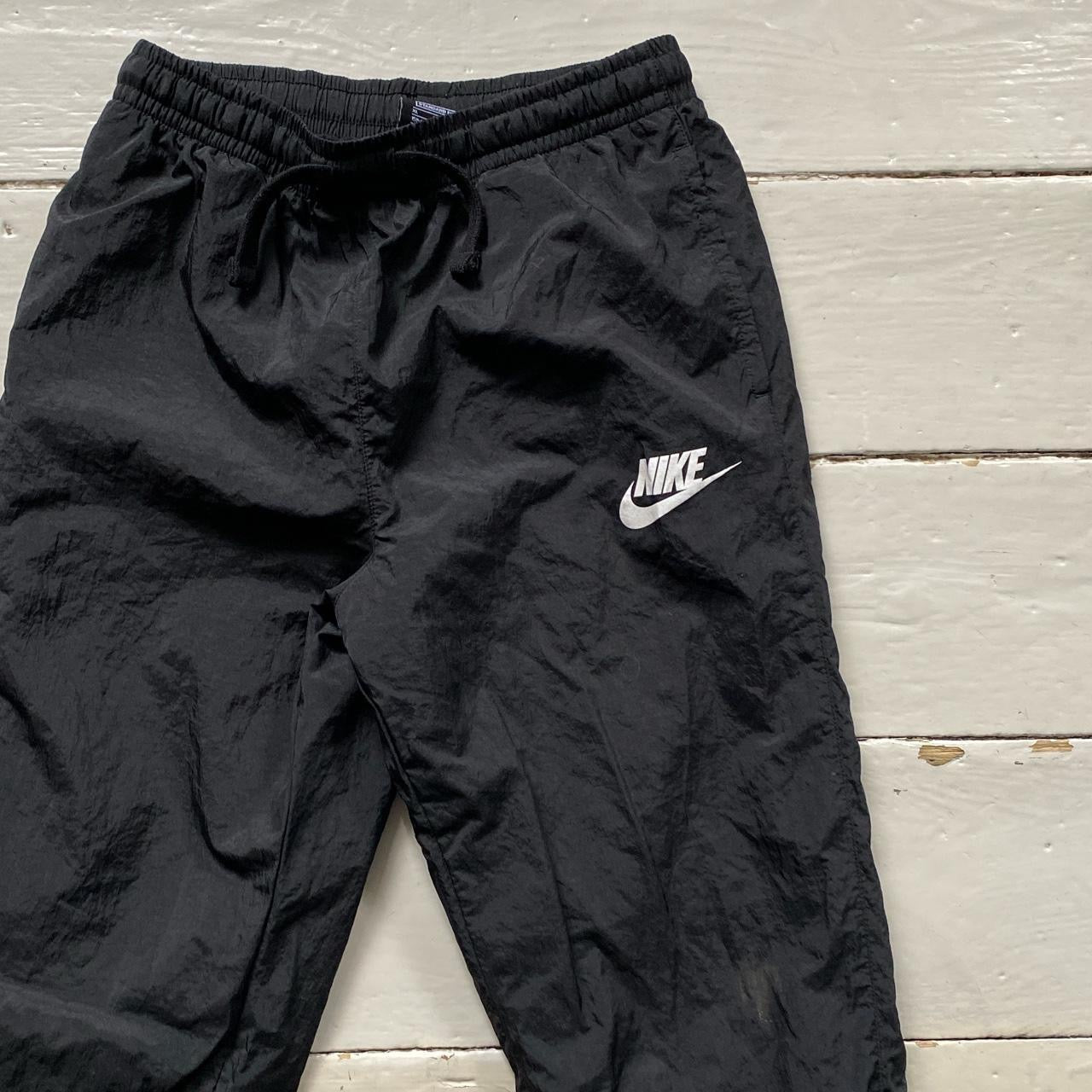 Nike Swoosh Black Shell Bottoms Womens (Small)