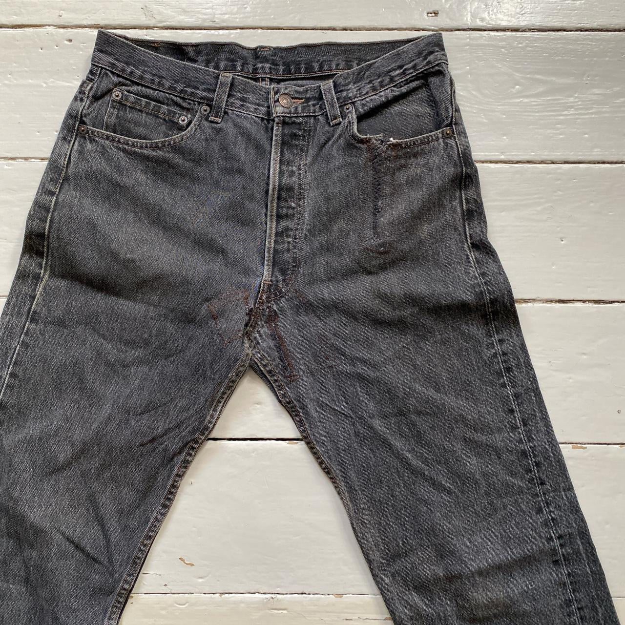 Levis Charcoal 501 Classic Jeans (33/32)