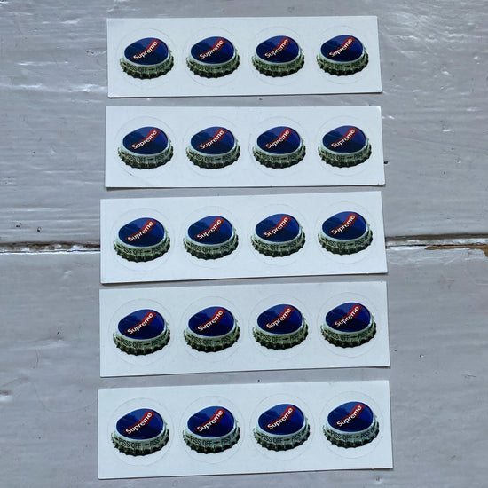 Supreme Bottle Lids Stickers