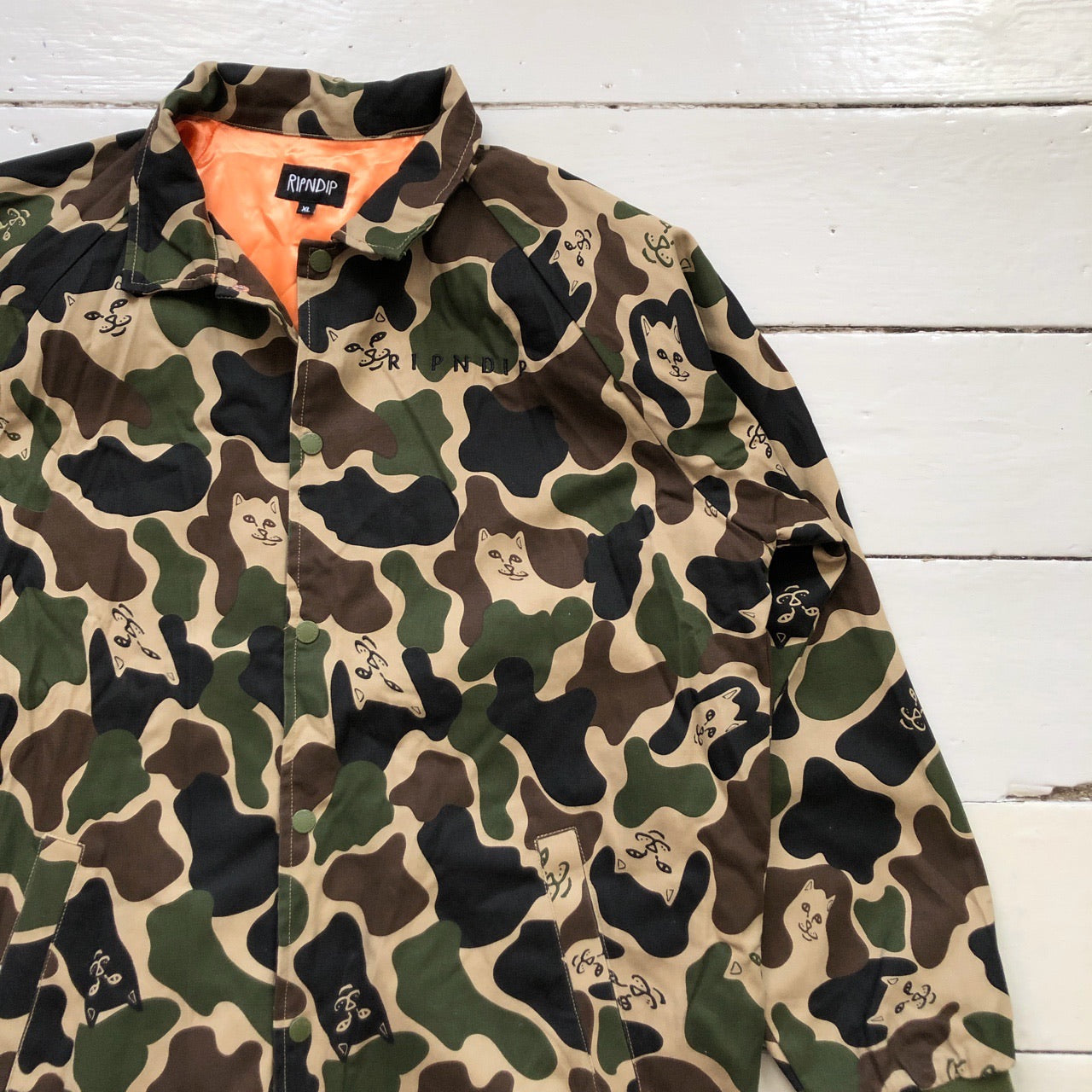 RIPNDIP Camouflage Coach Jacket (XL)