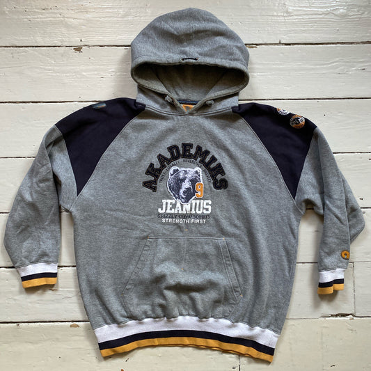 Akademiks Vintage Grey Hoodie (Large)