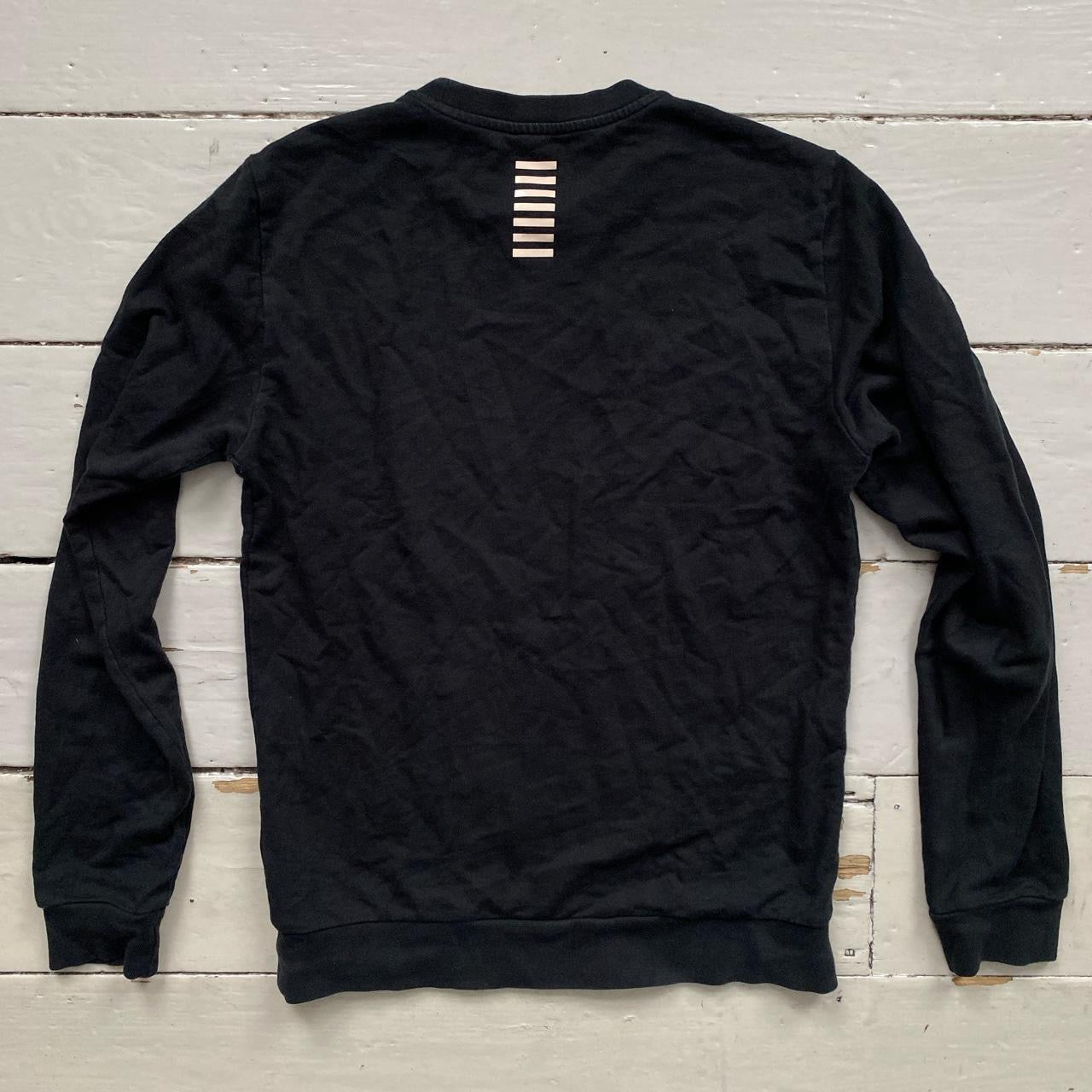 EA7 Emporio Armani Black Sweatshirt (Medium)