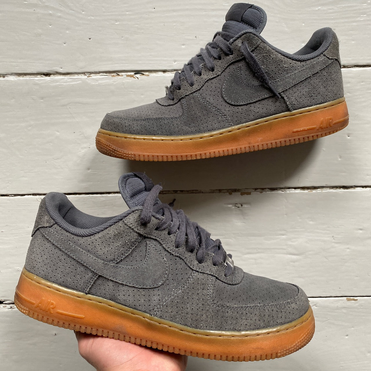 Nike Air Force 1 Grey Suede (UK 9.5)