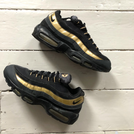 Nike Air Max 95 Black and Gold (UK 10)