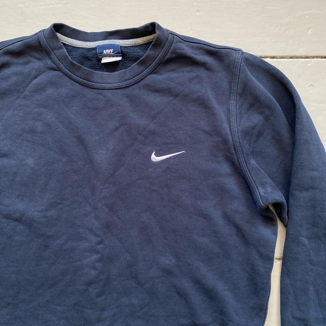 Nike Swoosh Navy Jumper (Medium)