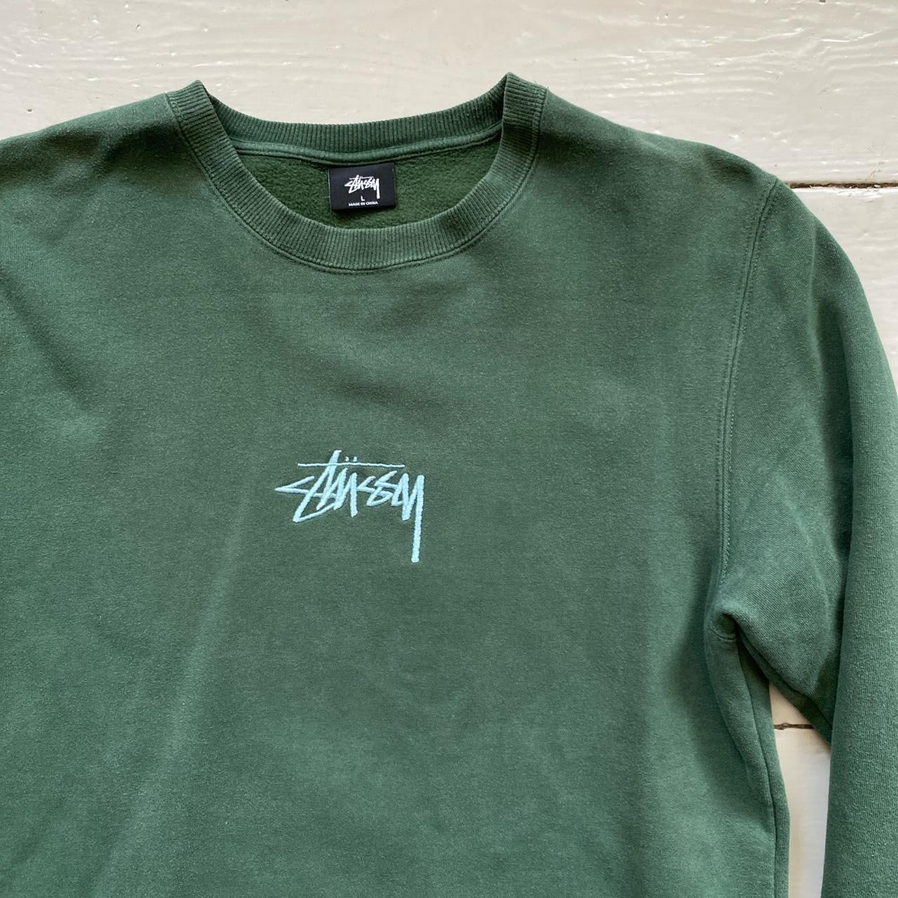 Stussy Green Jumper (Large)