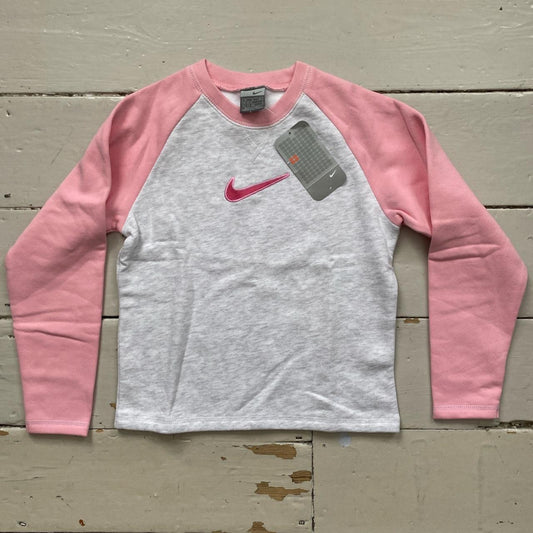 Nike Big Swoosh Vintage Womens Jumper (Medium 8-10)