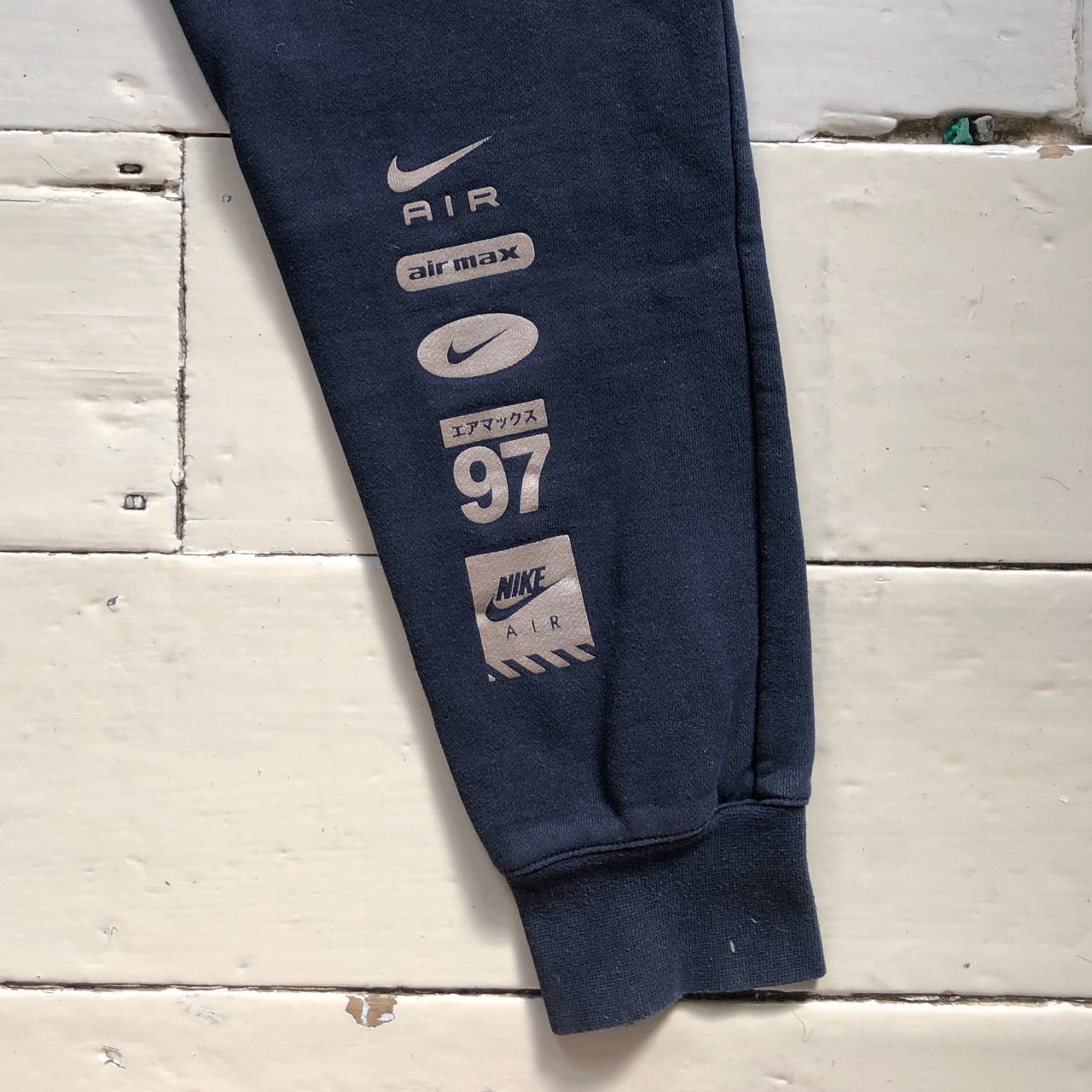 Nike Air Swoosh Navy Joggers (Small)