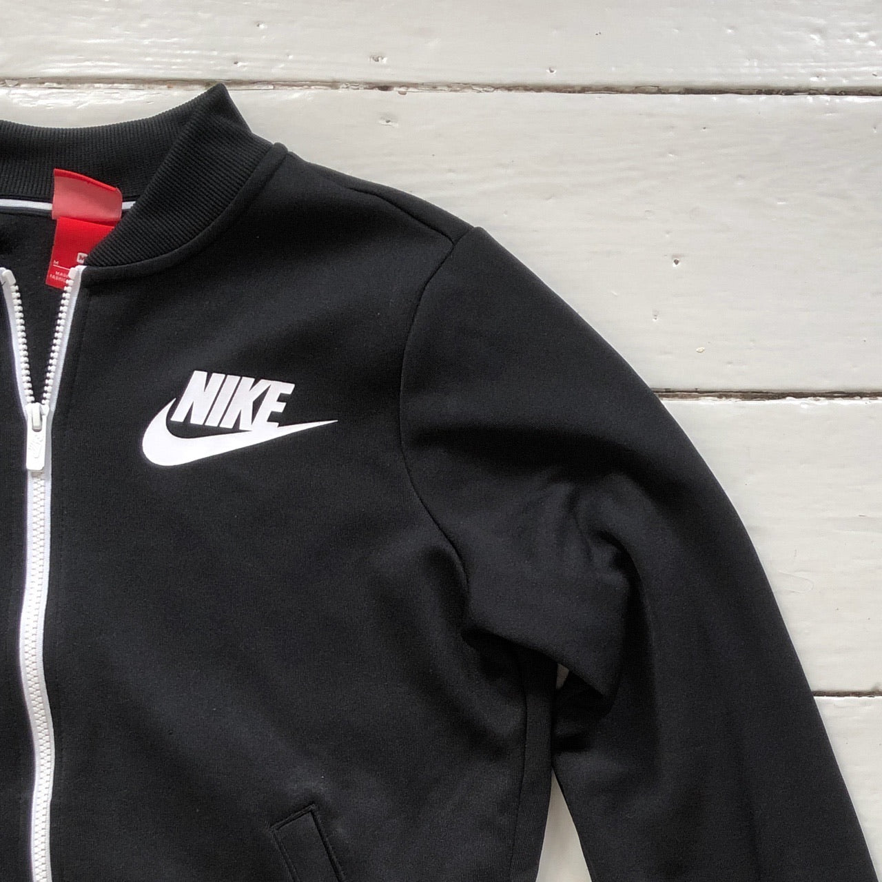 Nike Swoosh Black Track Jacket (Small)