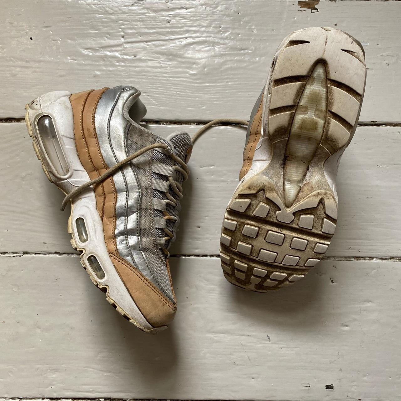 Nike Air Max 95 Brown and Silver (UK 5.5)