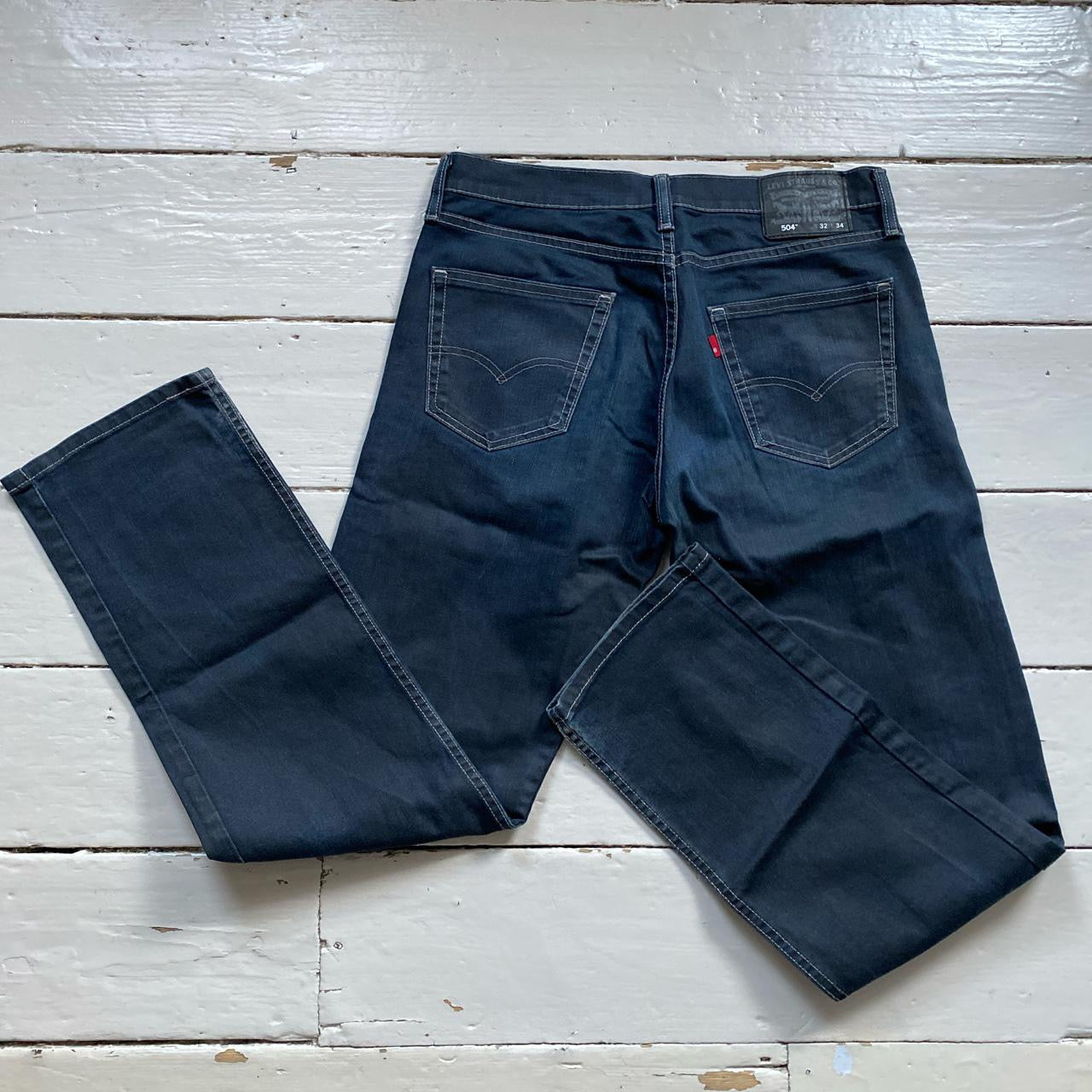Levis 504 Dark Navy Jeans (32/32)