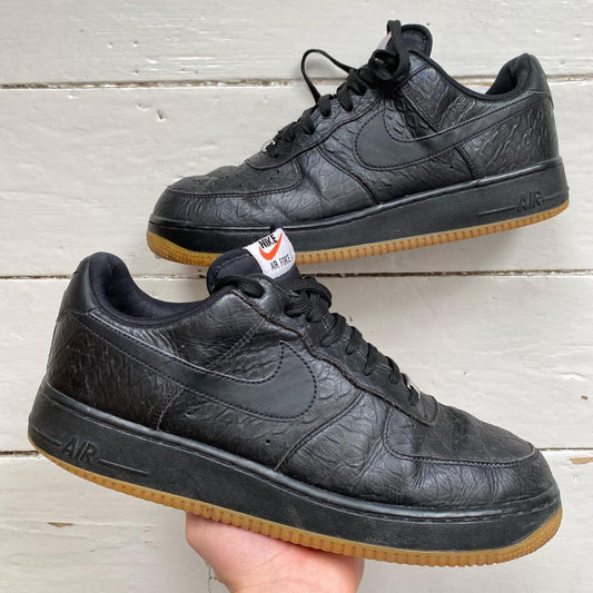 Nike Air Force 1 Black Gum Sole (UK 11)