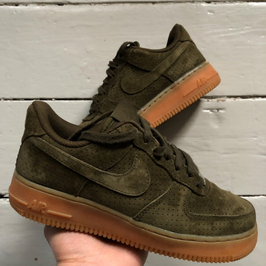 Nike Air Force 1 Khaki Suede (UK 5)
