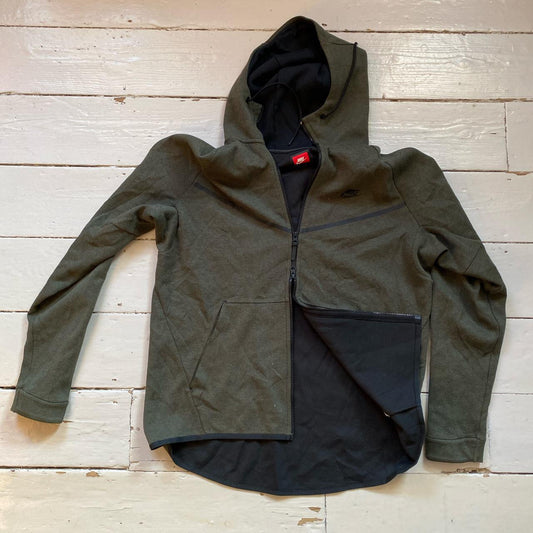 Nike Tech Fleece Khaki Green Hoodie (XL)