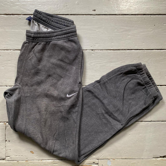 Nike Swoosh Grey Joggers (Medium)