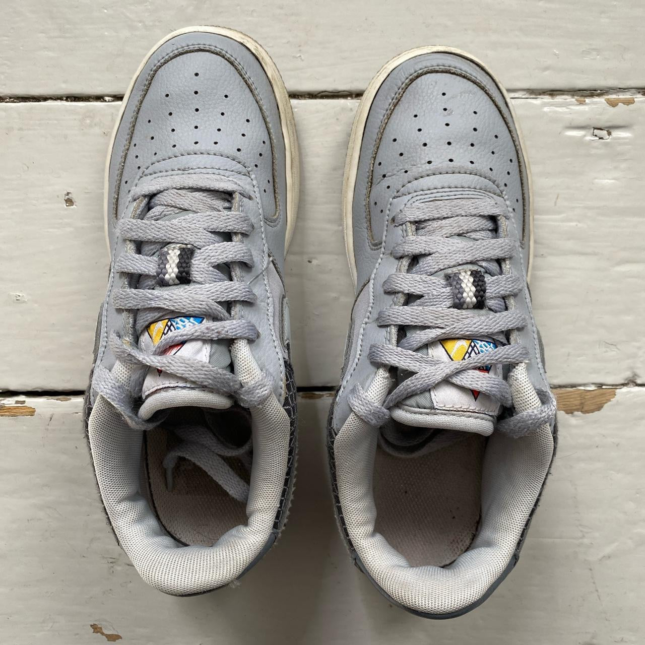Nike Air Force 1 Grey and White (UK 5)