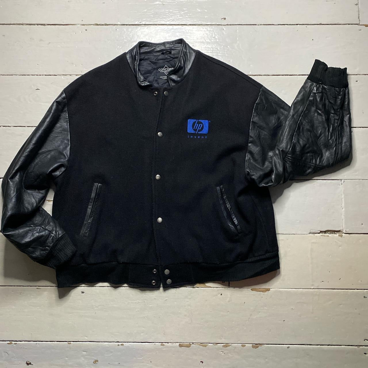 HP Computers Vintage Leather Jacket (Large)