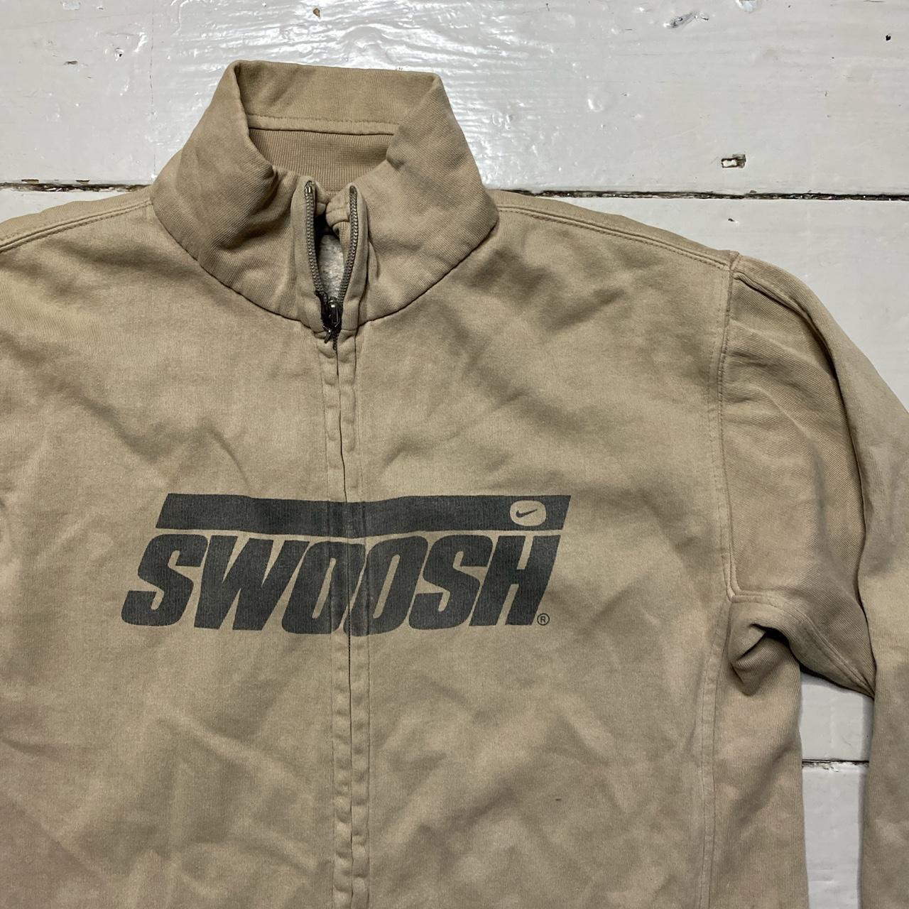 Nike Swoosh Vintage Zip Jumper (Medium)