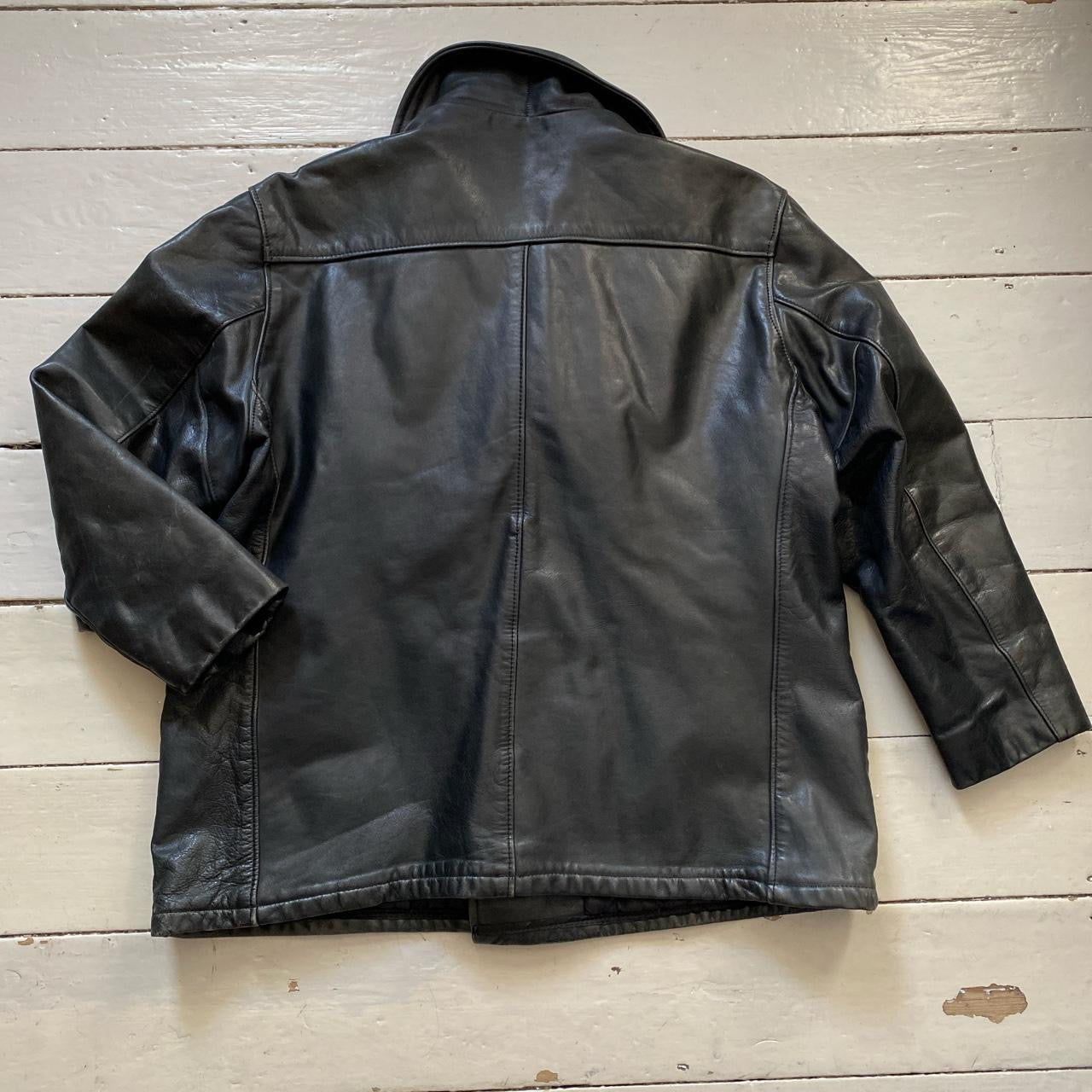 Schott USA Vintage Leather Peacoat (XXL)