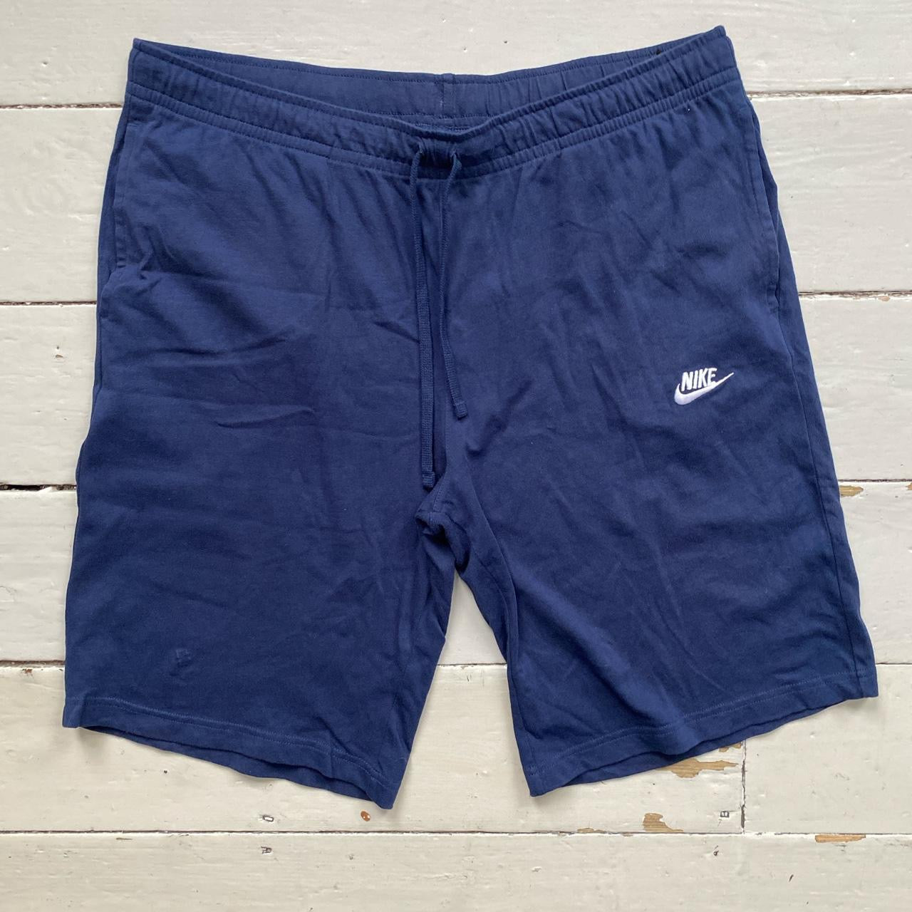 Nike Swoosh Navy Shorts (XXL)