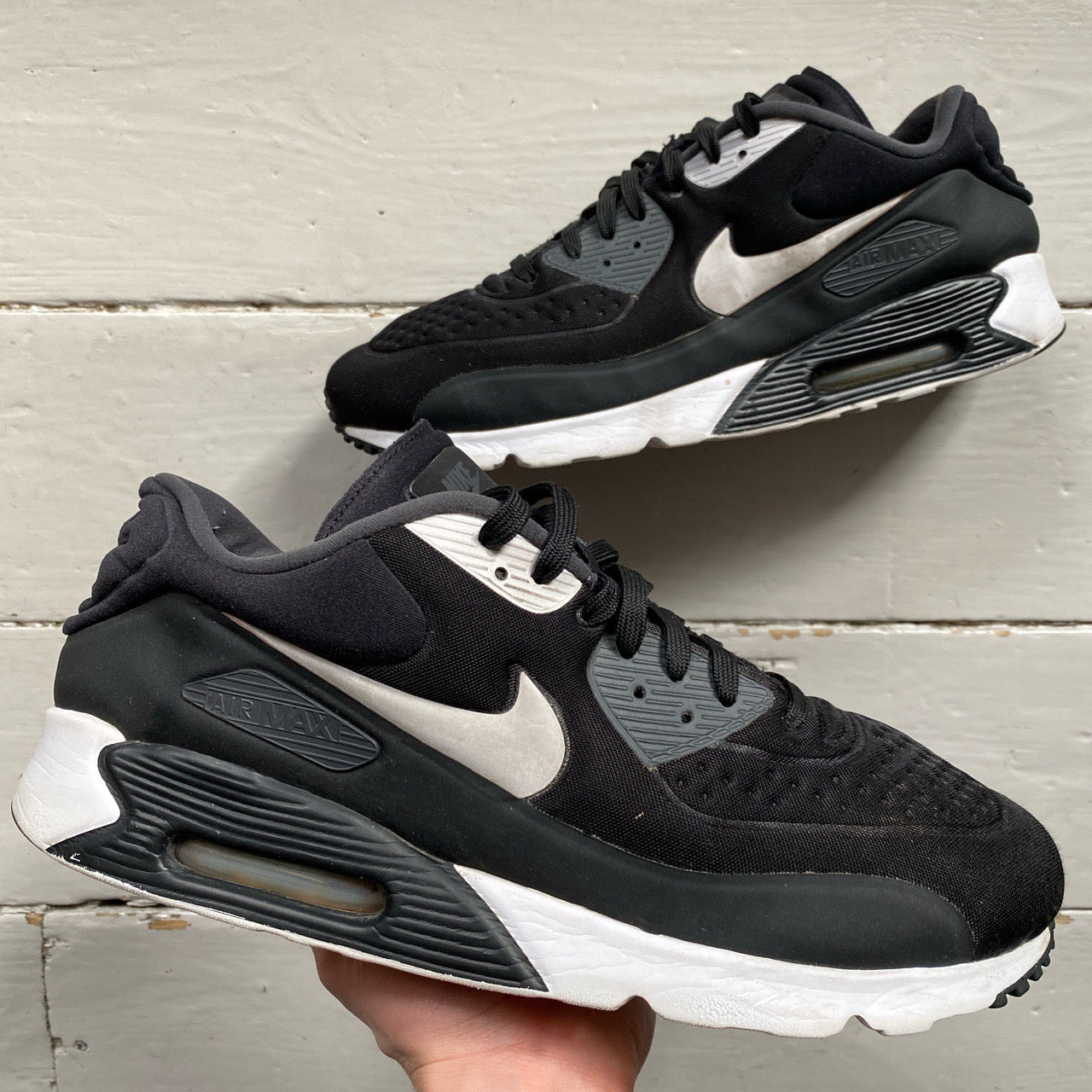 Nike Air Max 90 Black and White (UK 12)