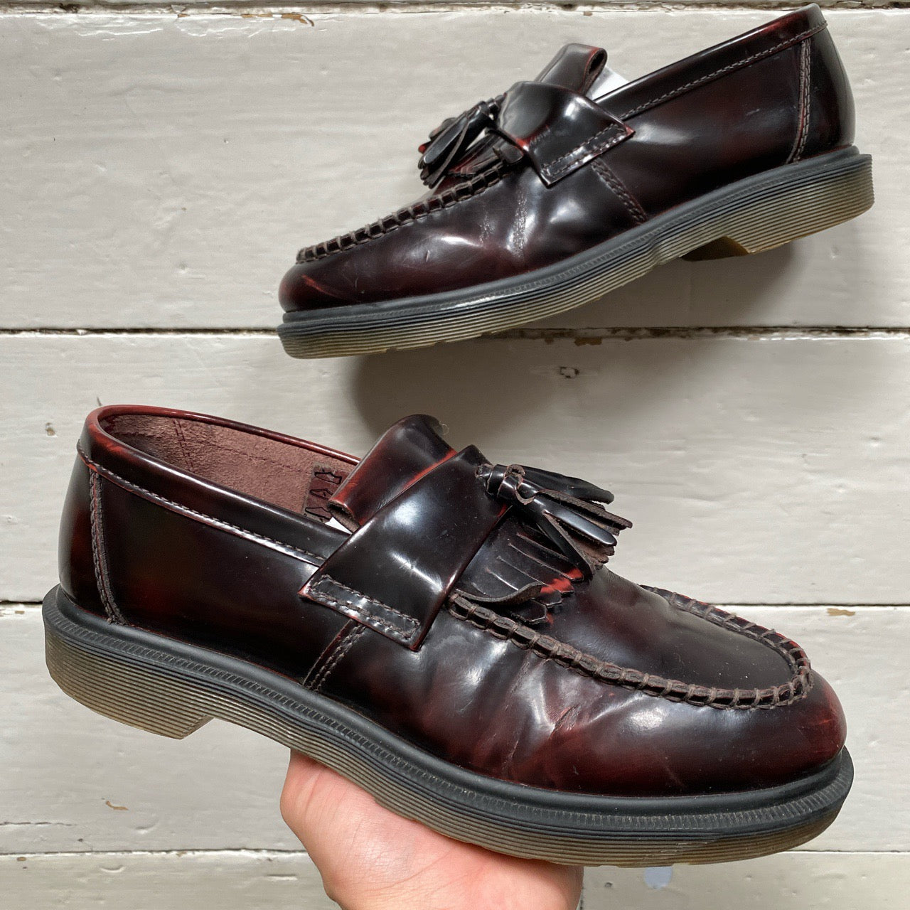Dr Martens Burgundy Leather Loafers (UK 7)
