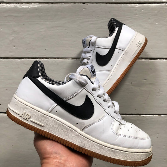 Nike Air Force 1 White and Black (UK 6)
