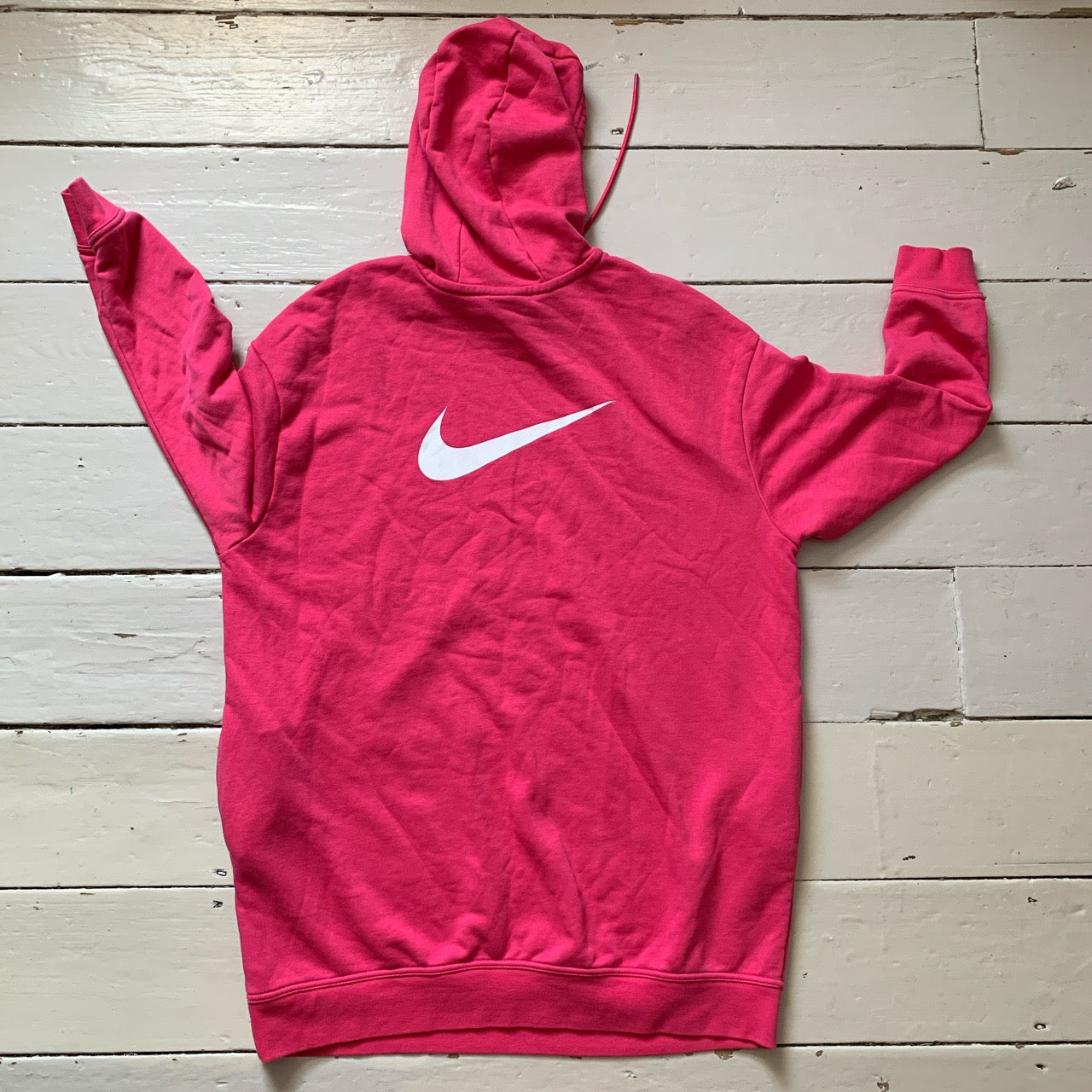Nike Centre Swoosh Pink Hoodie (Medium)