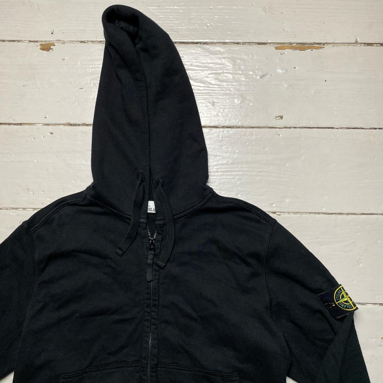 Stone Island Black Hoodie (Large)