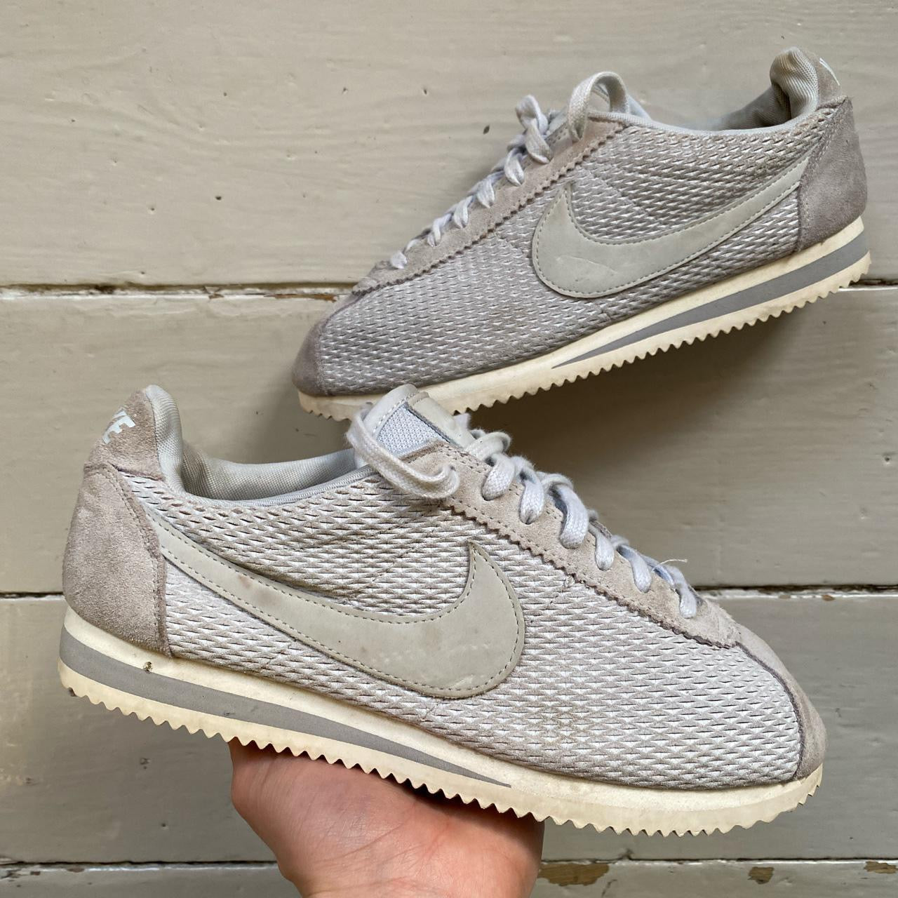 Nike Cortez Grey and White (UK 7)