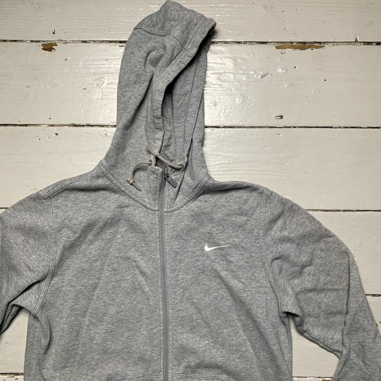 Nike Swoosh Grey Hoodie (Medium)