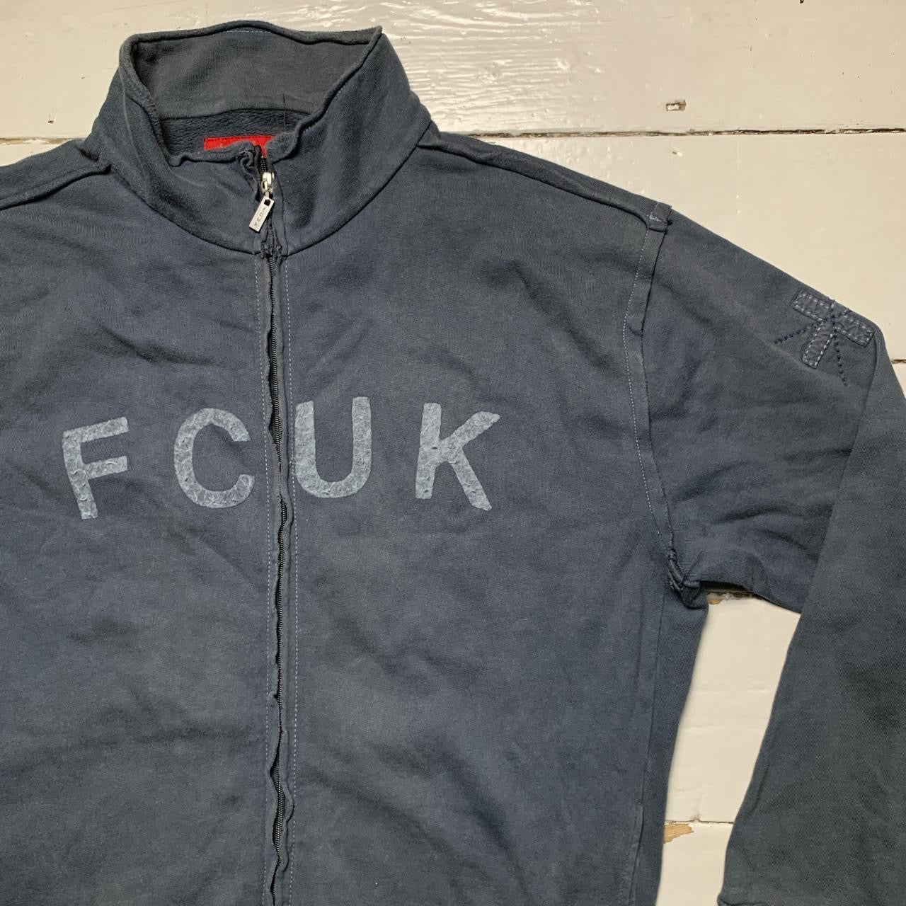 French Connection Vintage FCUK Zip Jumper (XL)