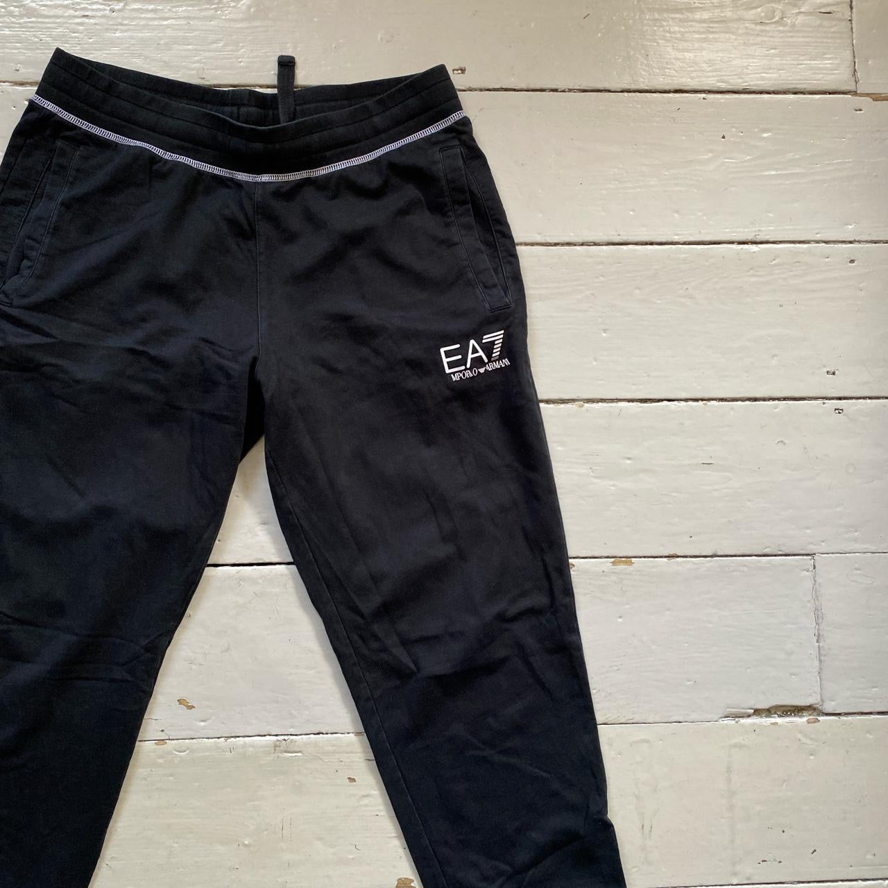 EA7 Emporio Armani Black Joggers (XL)