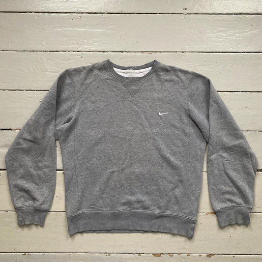 Nike Swoosh Grey Jumper (Large)