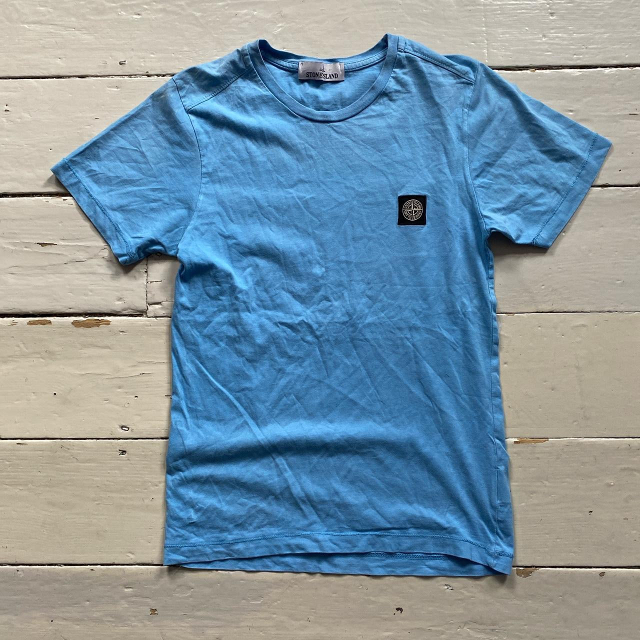 Stone Island Light Blue T Shirt (Medium)