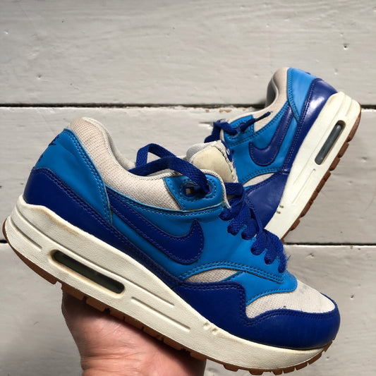 Nike Air Max 1 Blue and White (UK 3.5)