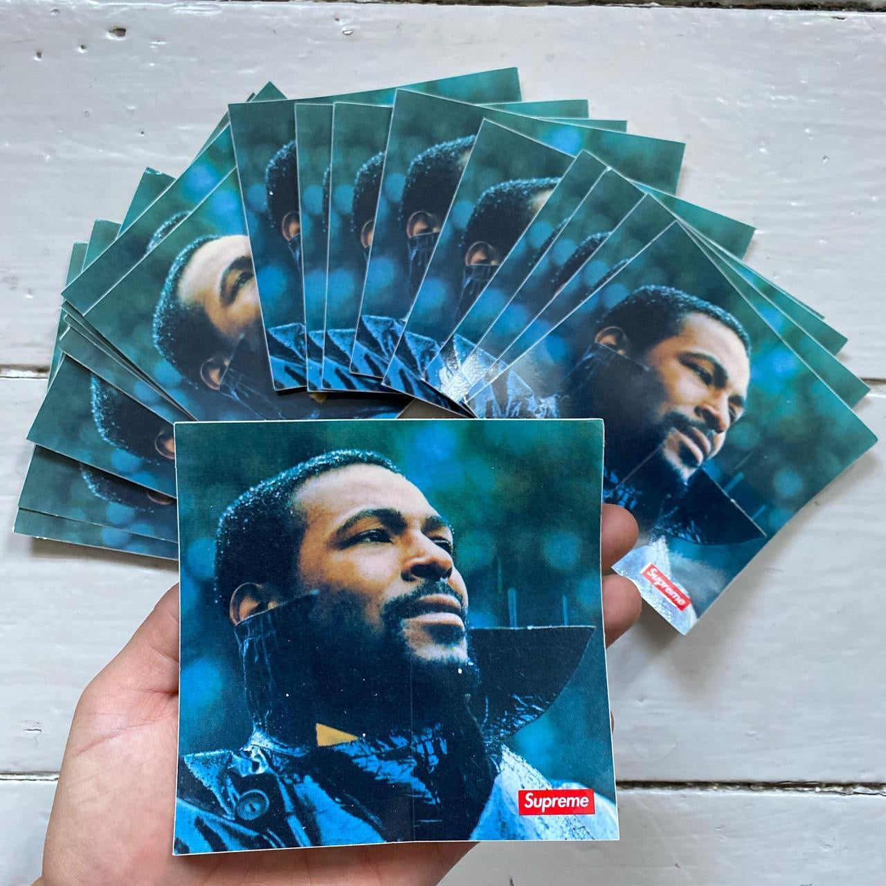 Supreme Marvin Gaye Stickers