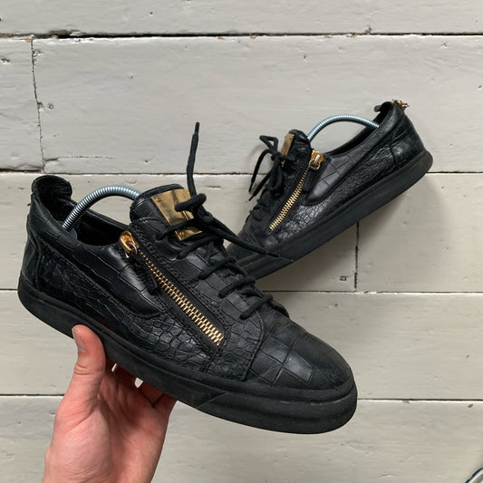 Giuseppe Zanotti Crocodile Scale Trainers (UK 7)