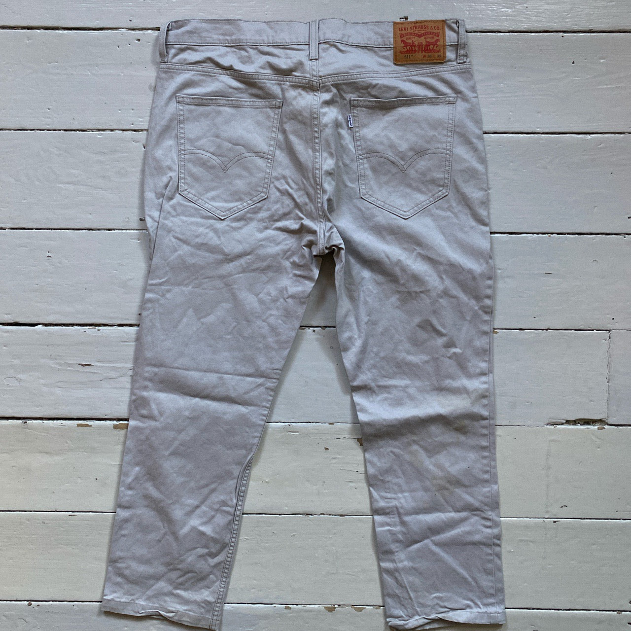 Levis 511 White Grey Jeans (36/29)